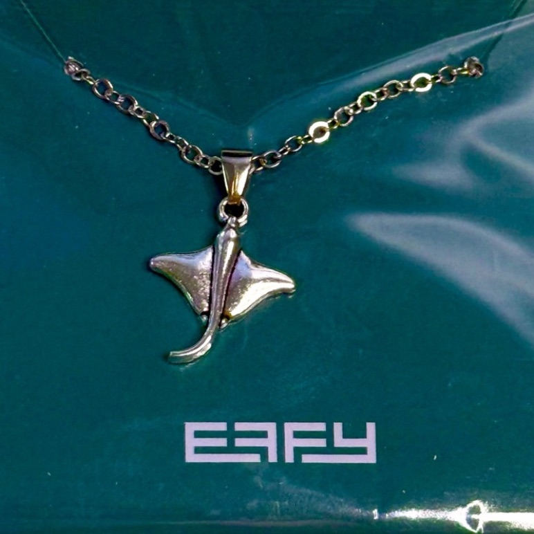 Effy New In Package Silver Tone Stingray Pendant Necklace Great For Summer 15$